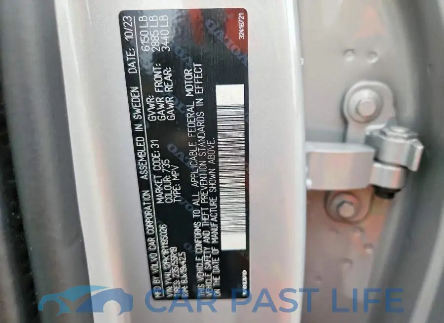 YV4L12PK1R1195026# 13
