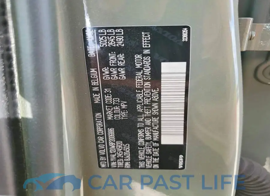 YV4L12UW8P2006886# 13