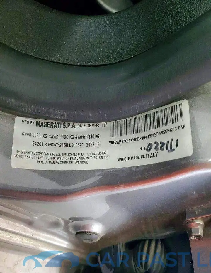 ZAM57XSAXH1238309# 13