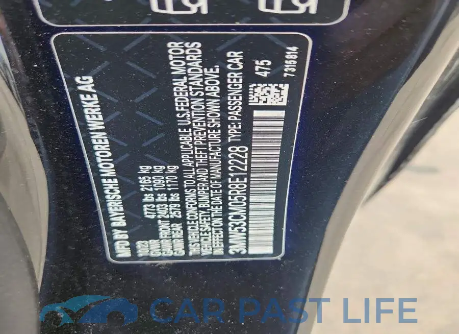 3MW53CM05R8E12228# 12