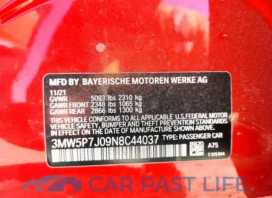 3MW5P7J09N8C44037# 13