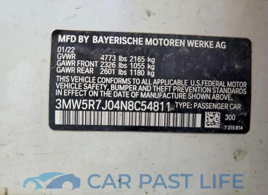 3MW5R7J04N8C54811# 12