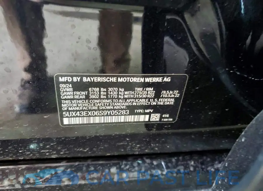 5UX43EX06S9Y05283# 14