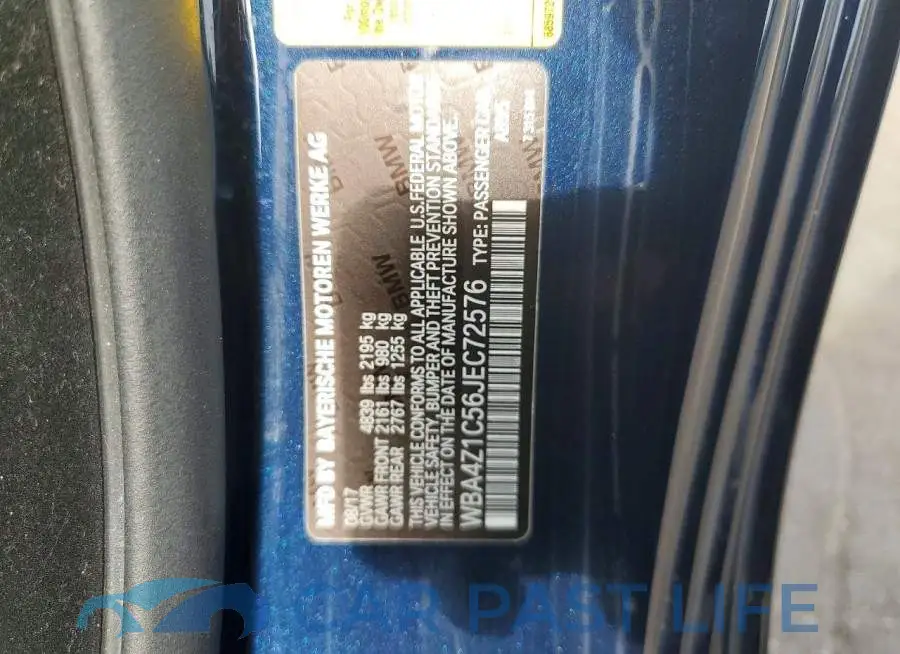 WBA4Z1C56JEC72576# 12