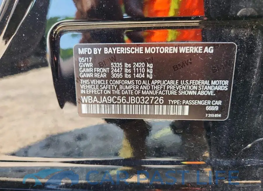 WBAJA9C56JB032726# 13