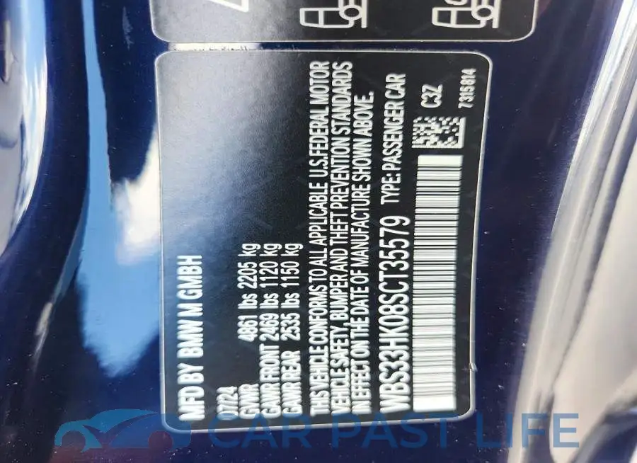WBS33HK08SCT35579# 12