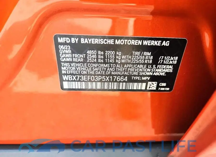 WBX73EF03P5X17664# 13
