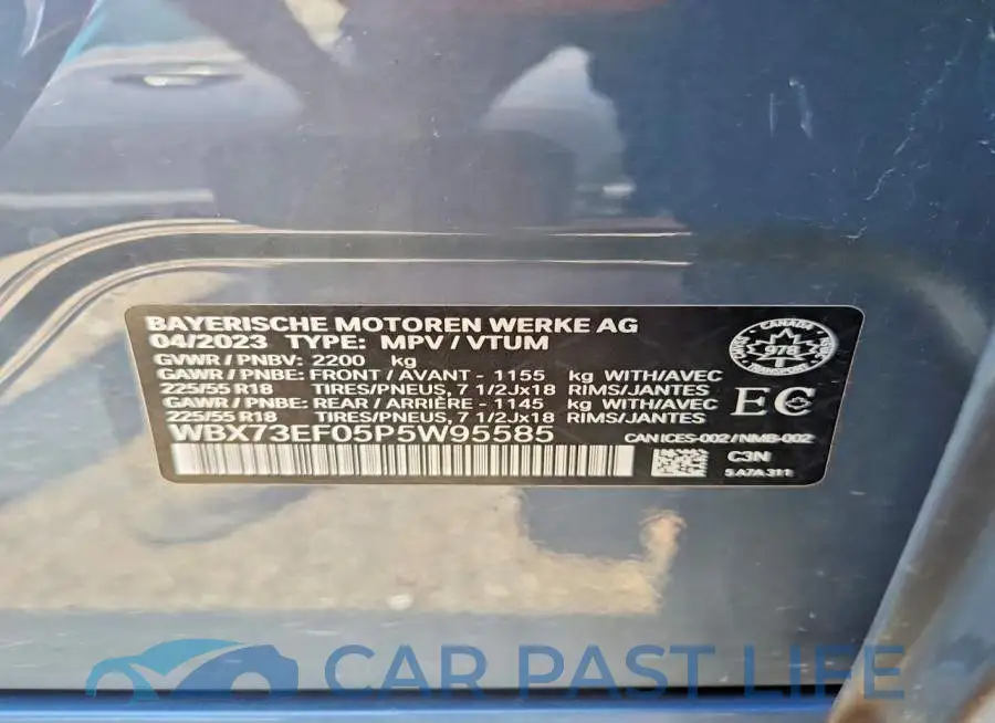 WBX73EF05P5W95585# 13