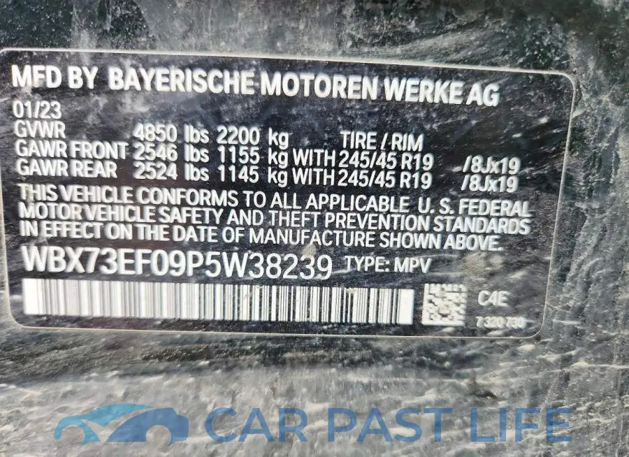 WBX73EF09P5W38239# 13