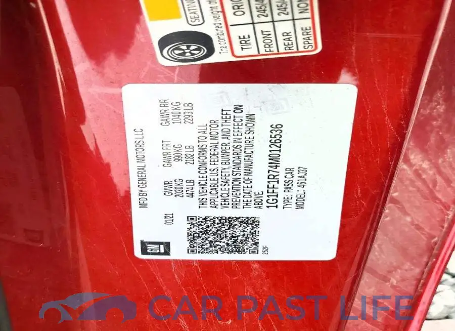 1G1FF1R74M0126536# 12