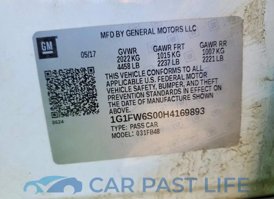 1G1FW6S00H4169893# 13