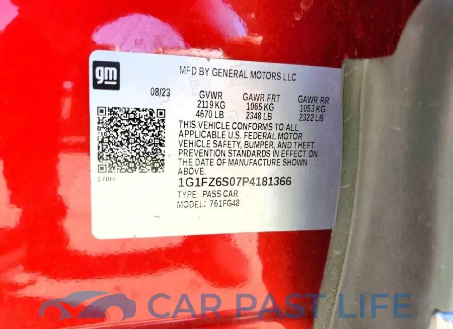 1G1FZ6S07P4181366# 12