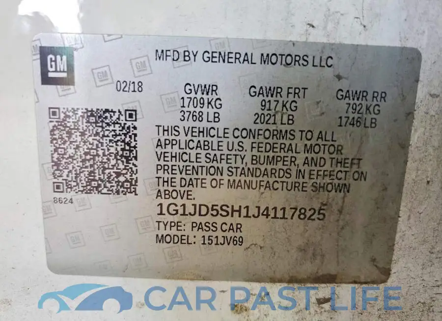 1G1JD5SH1J4117825# 13