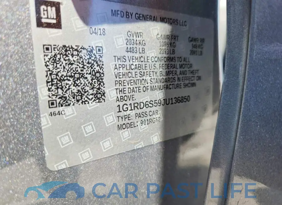 1G1RD6S59JU136850# 12