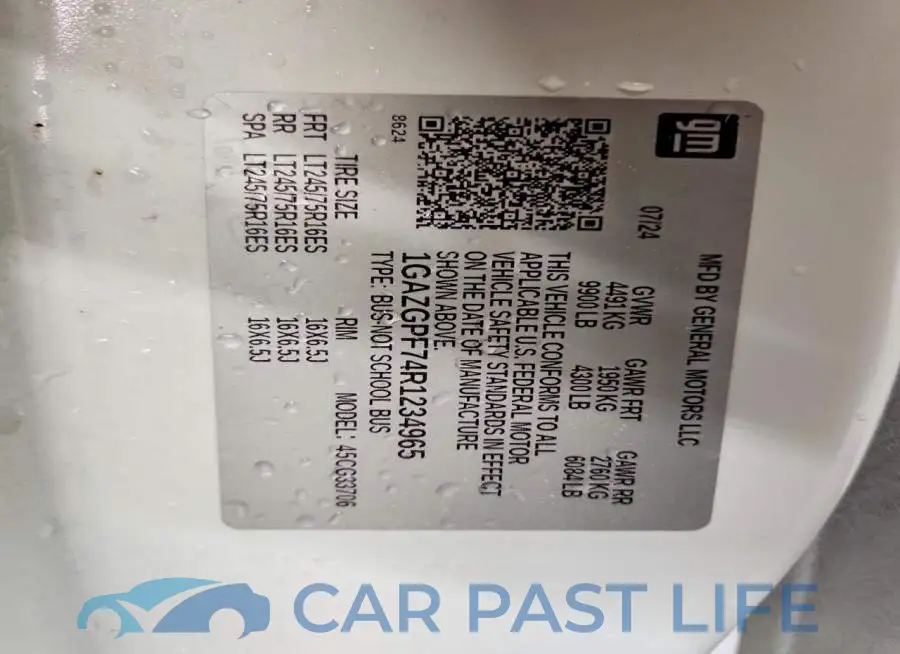 1GAZGPF74R1234965# 13
