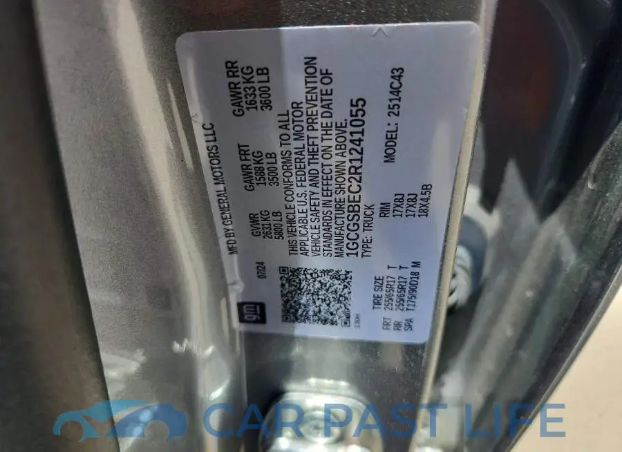 1GCGSBEC2R1241055# 12