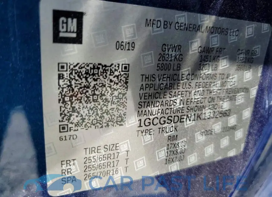 1GCGSDEN1K1332563# 13