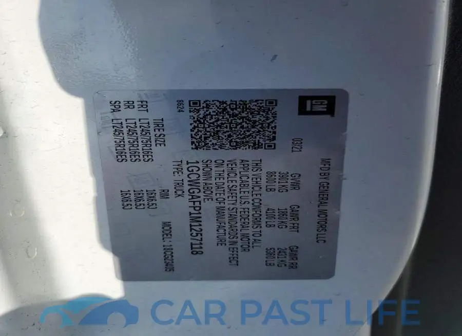 1GCWGAFP1M1257118# 13