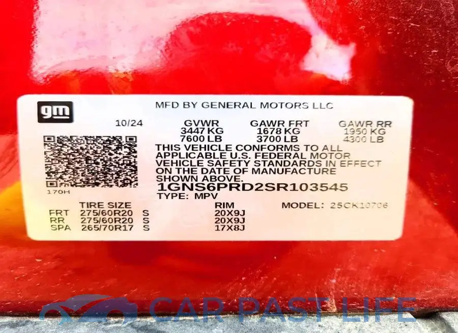 1GNS6PRD2SR103545# 13