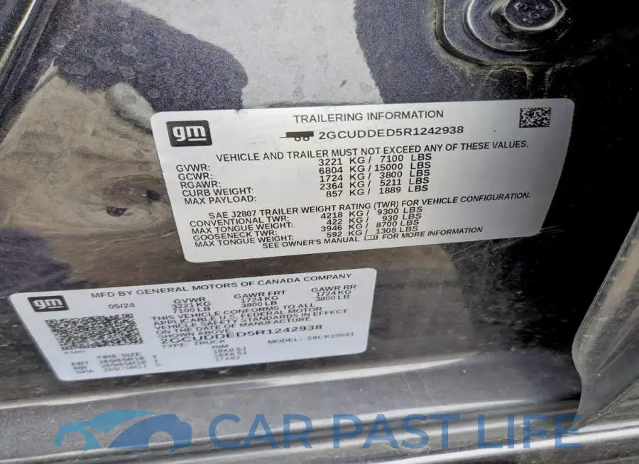 2GCUDDED5R1242938# 12