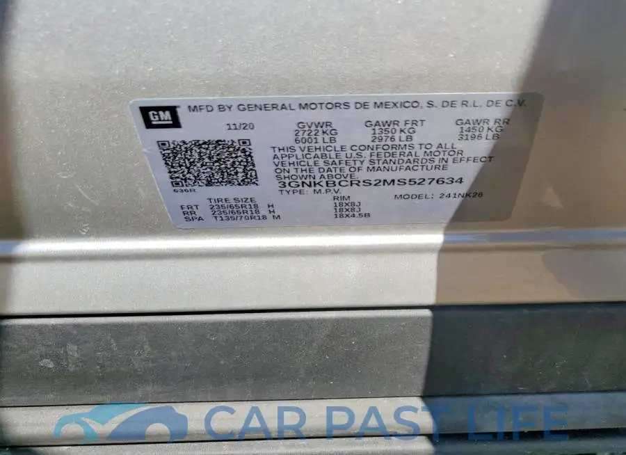3GNKBCRS2MS527634# 13