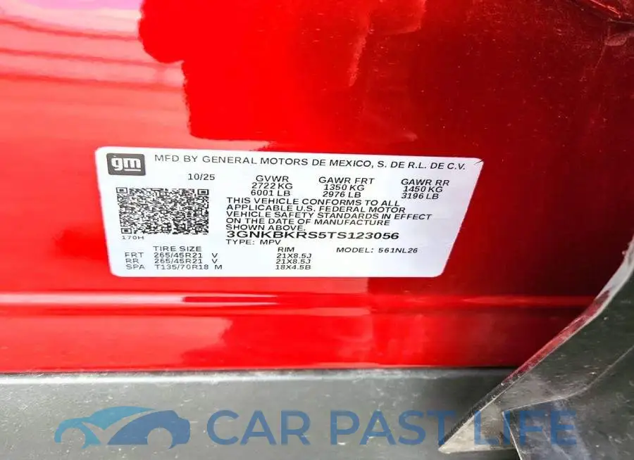 3GNKBKRS5TS123056# 12