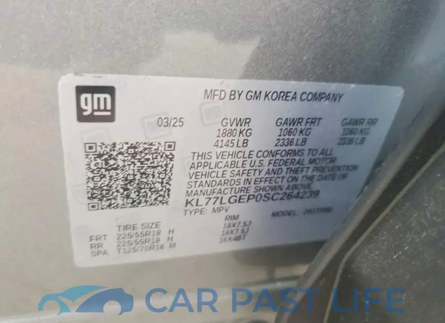 KL77LGEP0SC264239# 13