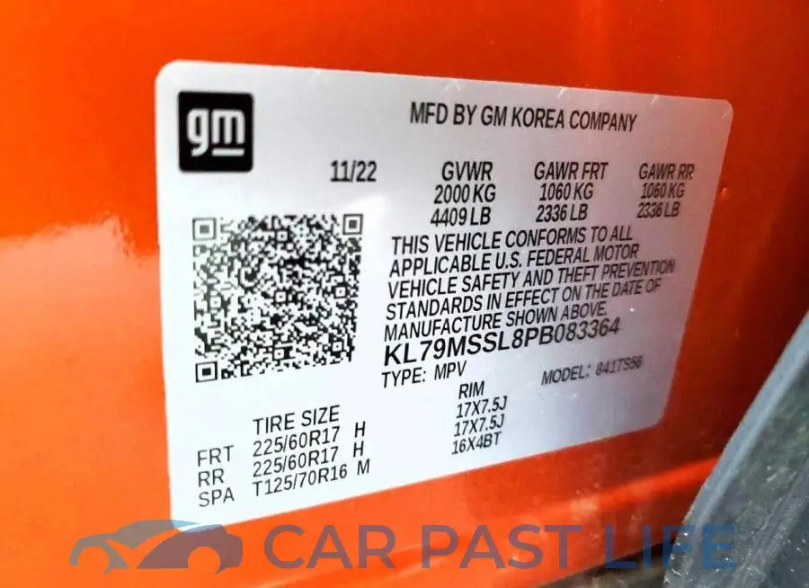 KL79MSSL8PB083364# 13