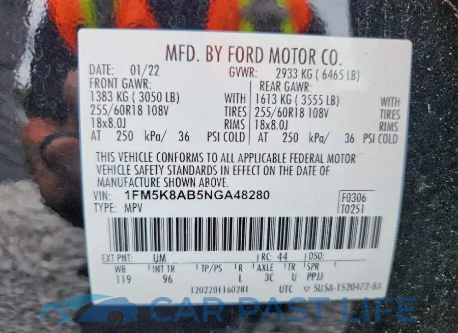1FM5K8AB5NGA48280# 14