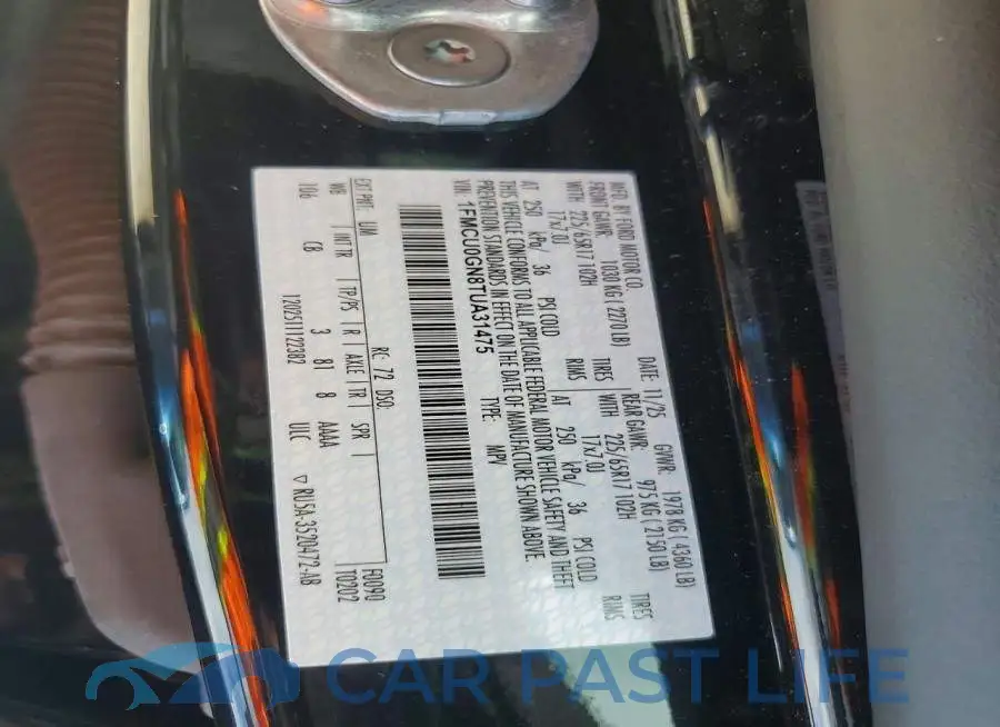 1FMCU0GN8TUA31475# 13