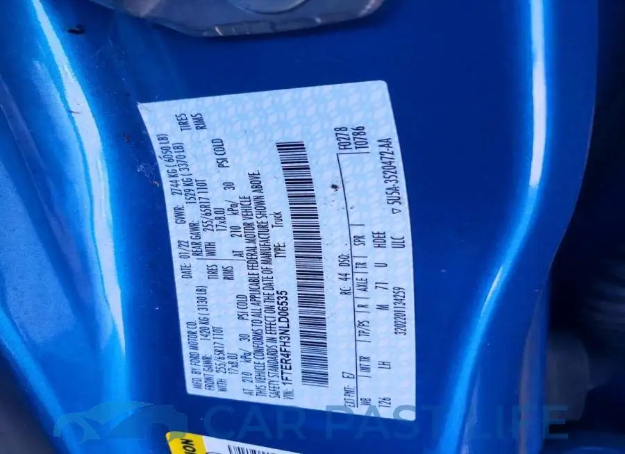 1FTER4FH3NLD06535# 12