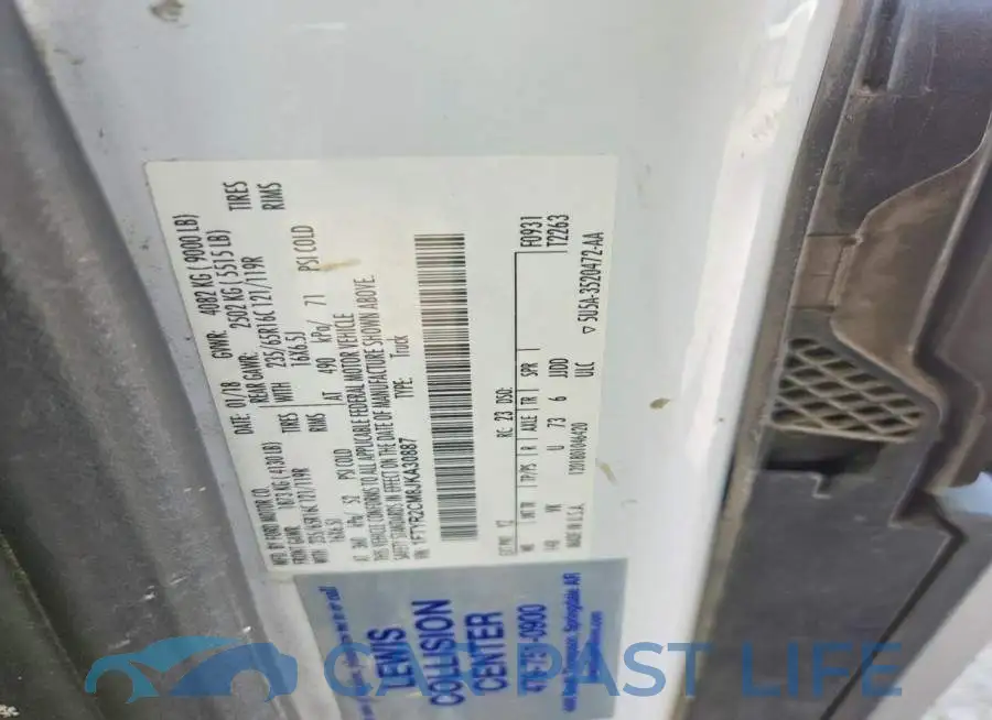 1FTYR2CM8JKA30887# 12