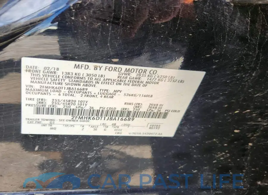 2FMHK6DT1JBA16689# 13