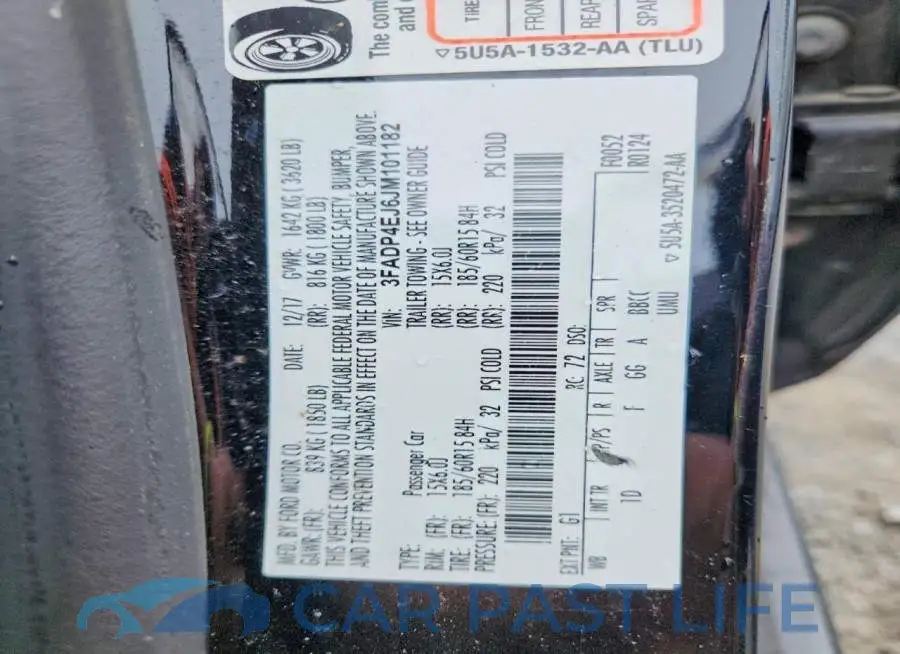 3FADP4EJ6JM101182# 13