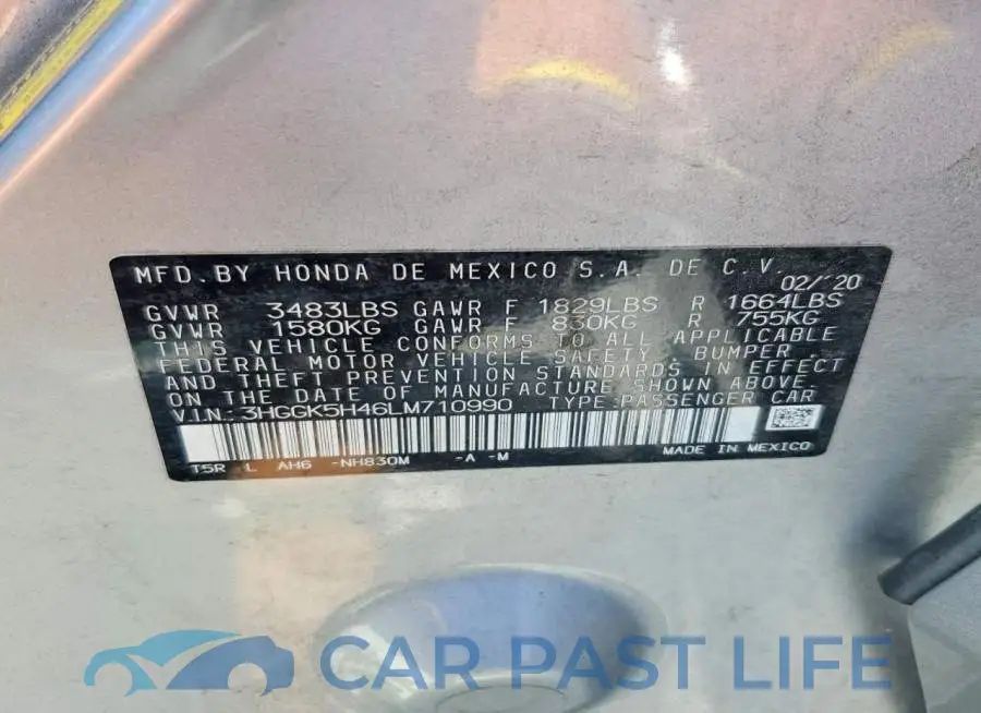 3HGGK5H46LM710990# 12