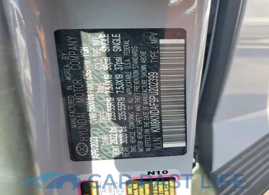 KM8KNDAF9PU202399# 13