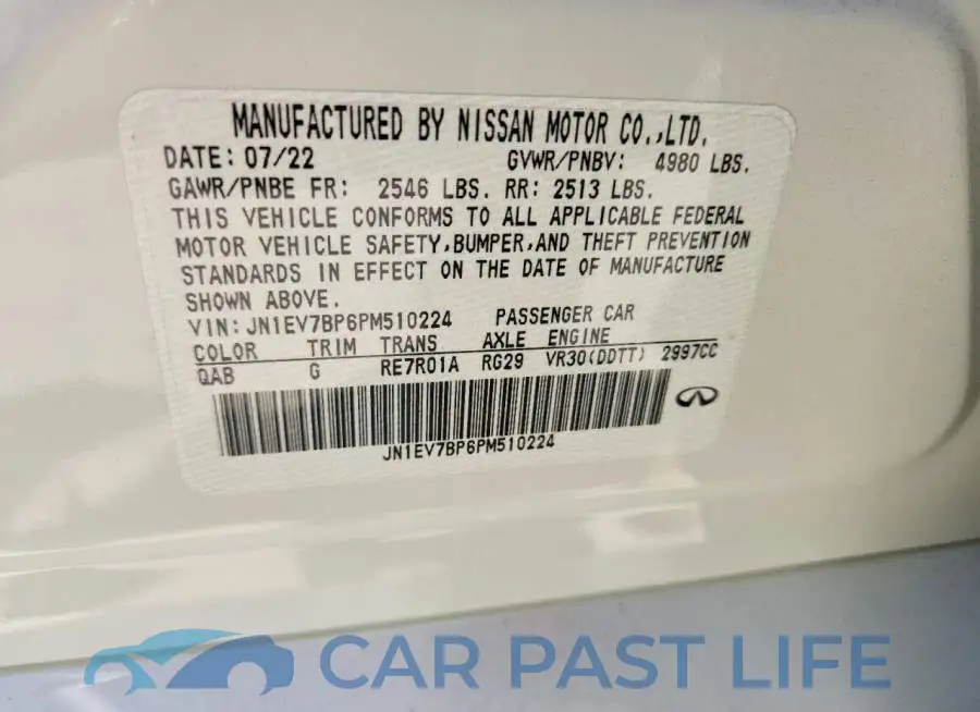 JN1EV7BP6PM510224# 12