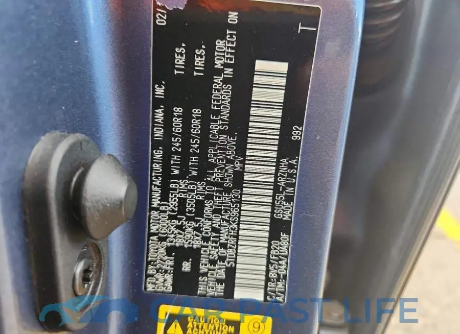 5TDBZRFH3KS965130# 13