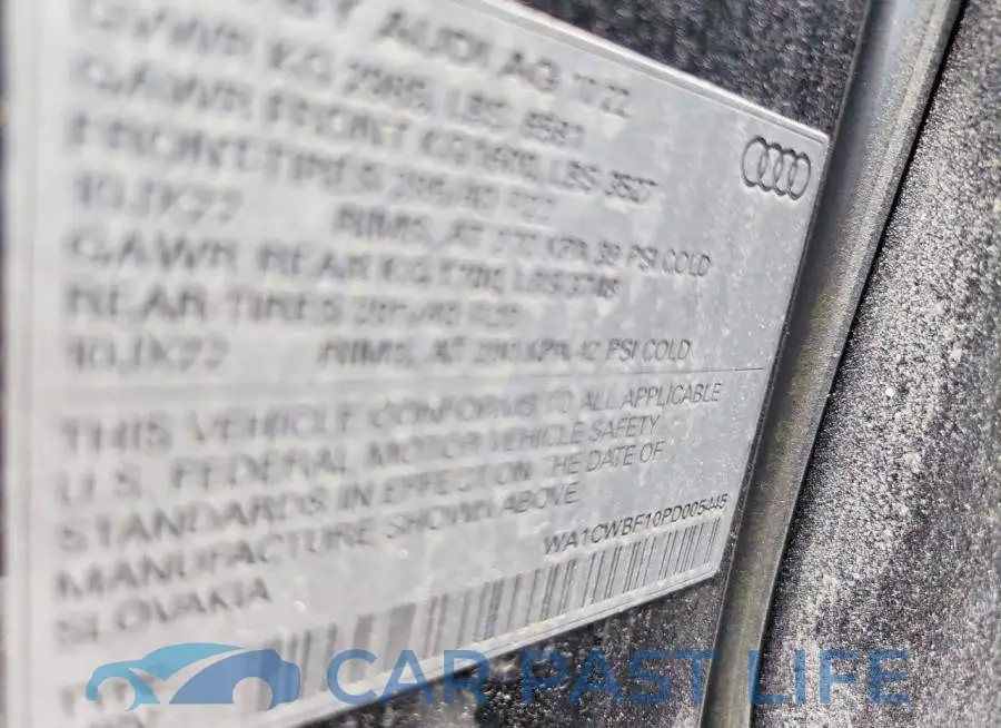 WA1CWBF10PD005445# 13
