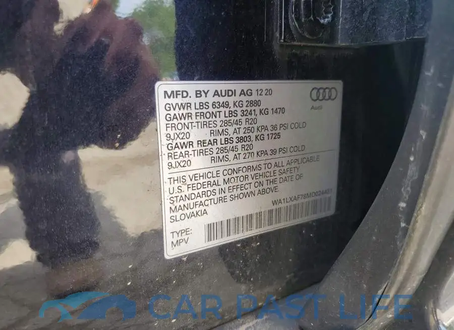 WA1LXAF78MD024431# 13