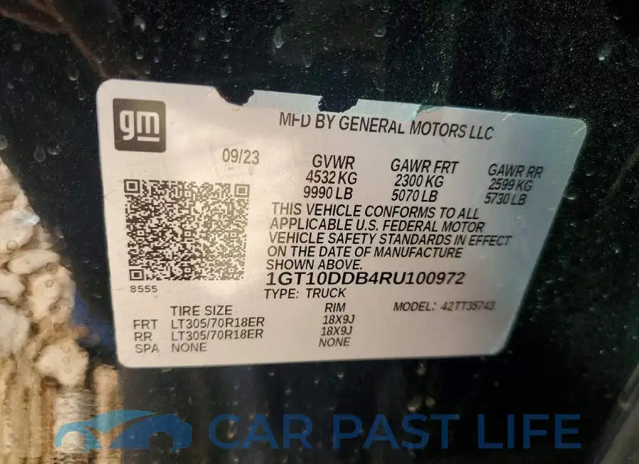 1GT10DDB4RU100972# 12
