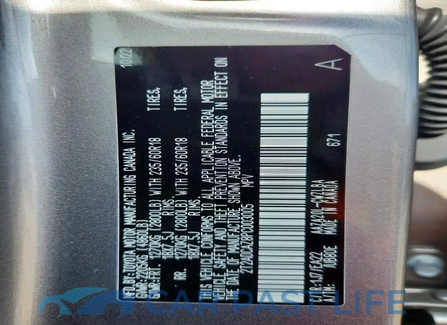 2T2ADCAZ8PC003005# 14