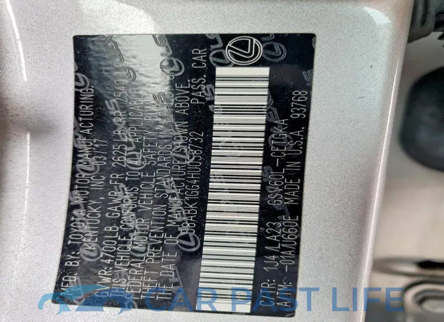 58ABK1GG4HU058732# 12