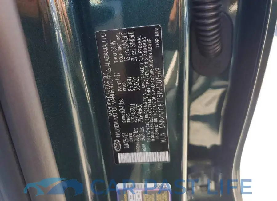5NMMCET15RH001569# 13