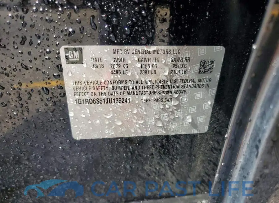1G1RD6S51JU135241# 12