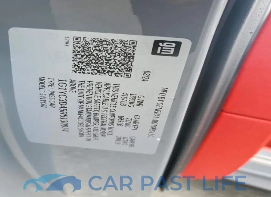 1G1YC3D45R5130874# 12