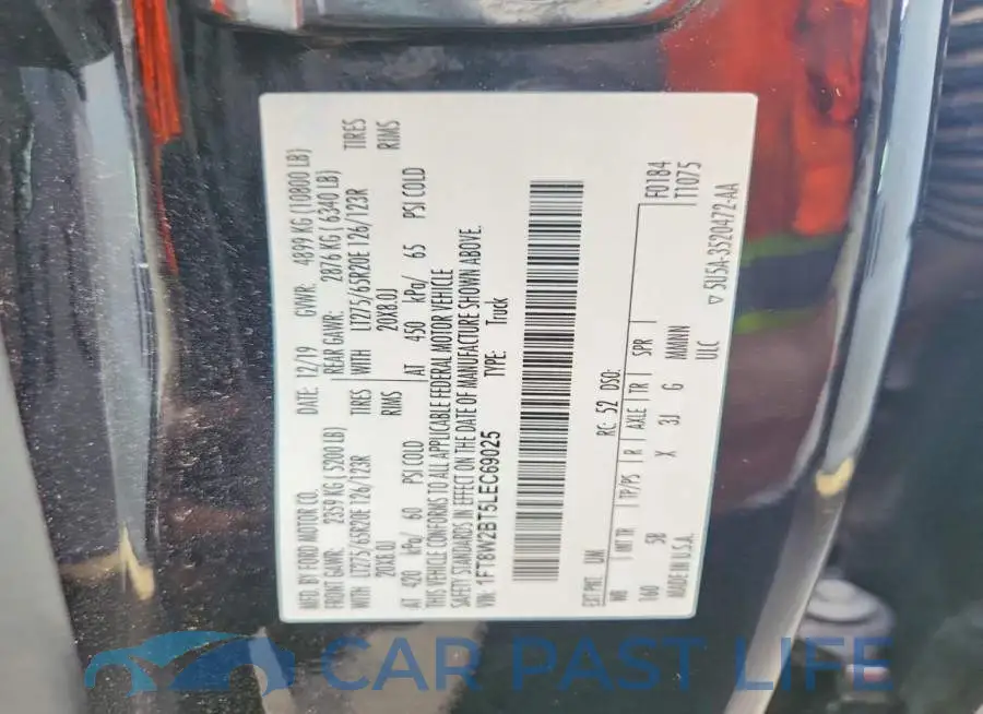 1FT8W2BT5LEC69025# 13