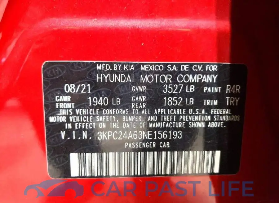 3KPC24A63NE156193# 13