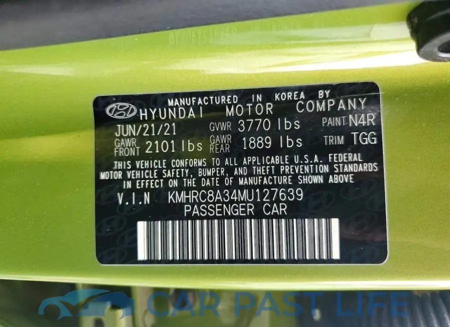 KMHRC8A34MU127639# 12