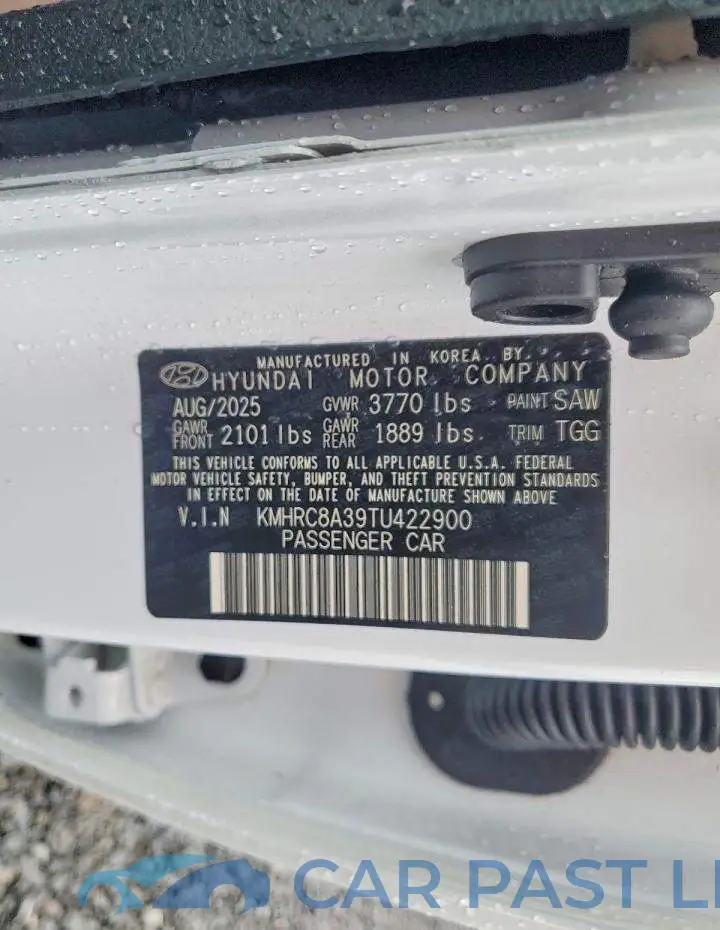 KMHRC8A39TU422900# 14